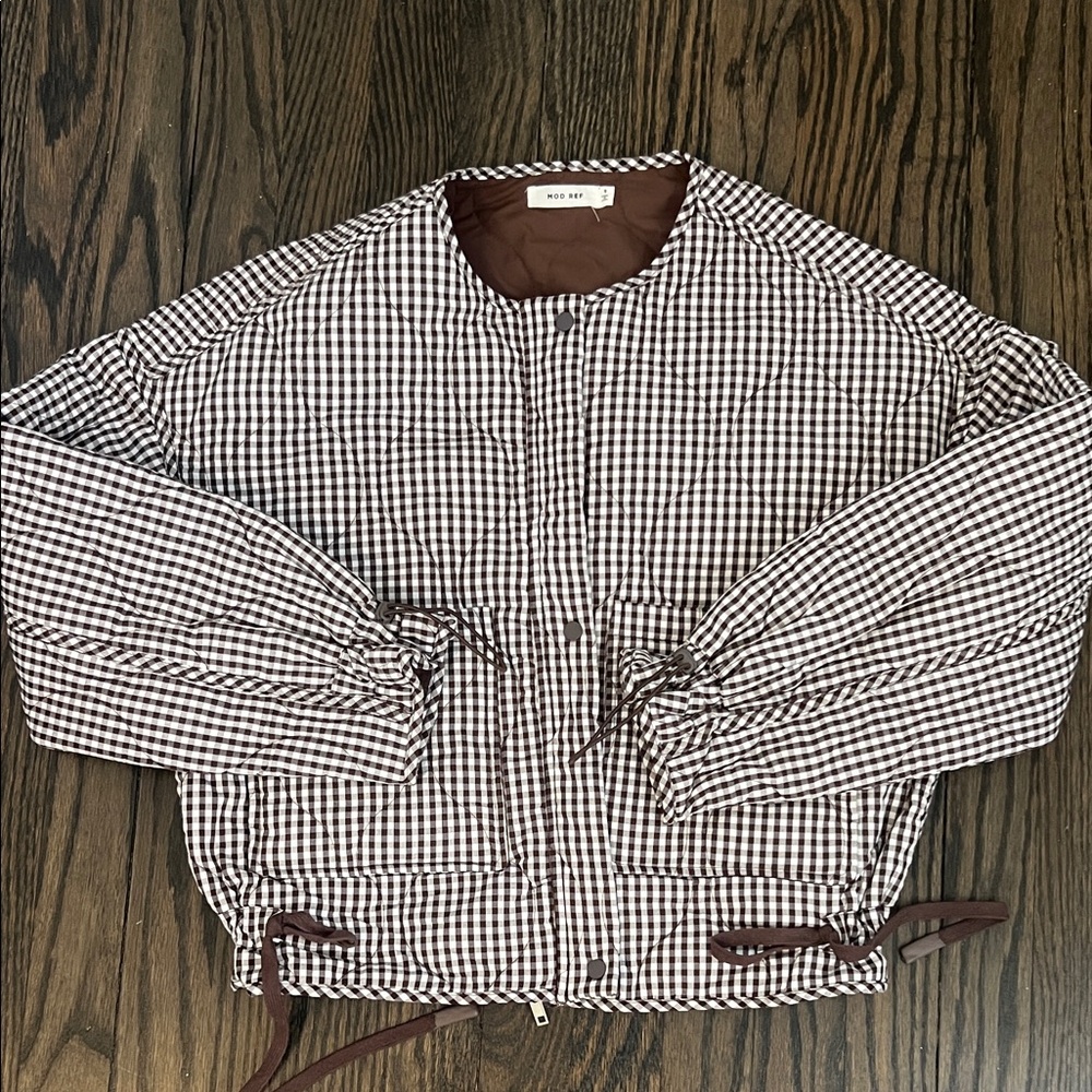 Mod Ref Checkered Brown and White Jacket
